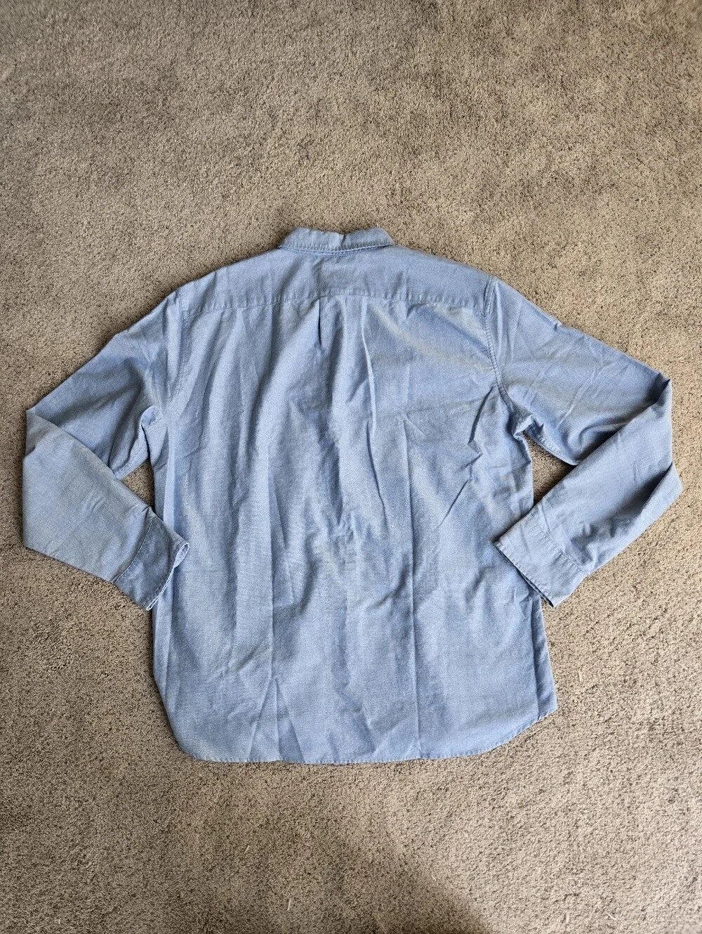 J.Crew Light Blue Men’s Button-Down Fkex Oxford Shirt Slim XL
